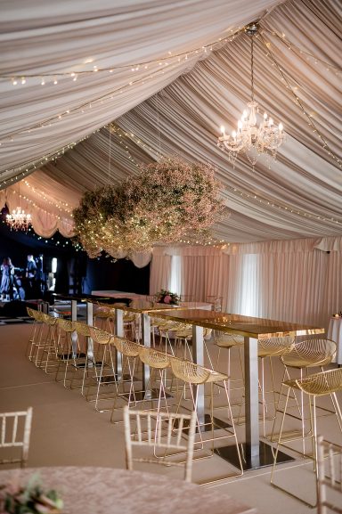 Hanging wedding flowers