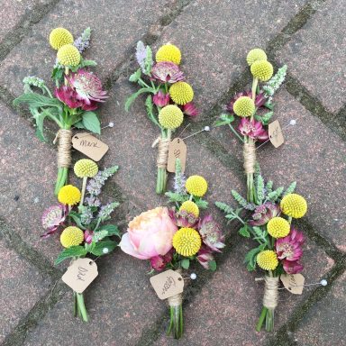 Bright buttonholes